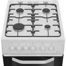 Hotpoint HTG5GCW Freestanding Gas Twin Cooker with Separate Grill White