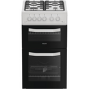 Hotpoint HTG5GCW Freestanding Gas Twin Cooker with Separate Grill White