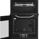 Hotpoint HTG5GCWL 50cm Gas Twin Cooker with Glass Lid White