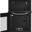 Hotpoint HTG5GCWL 50cm Gas Twin Cooker with Glass Lid White