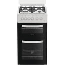 Hotpoint HTG5GCWL 50cm Gas Twin Cooker with Glass Lid White
