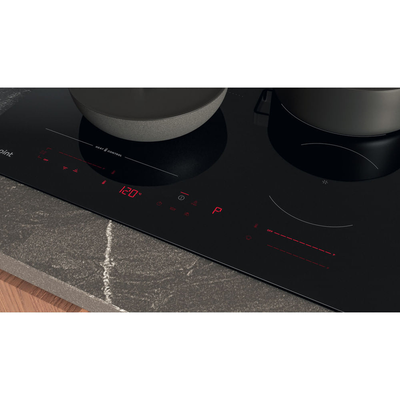 Hotpoint HTX6014DCF 60cm HeatControl Induction Hob Black