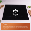 Hotpoint HTX8017DCF2 80cm 5 Zone HeatControl Induction Hob with CleanProtect