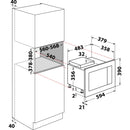 Hotpoint MF25GIXH Built In Microwave With Grill