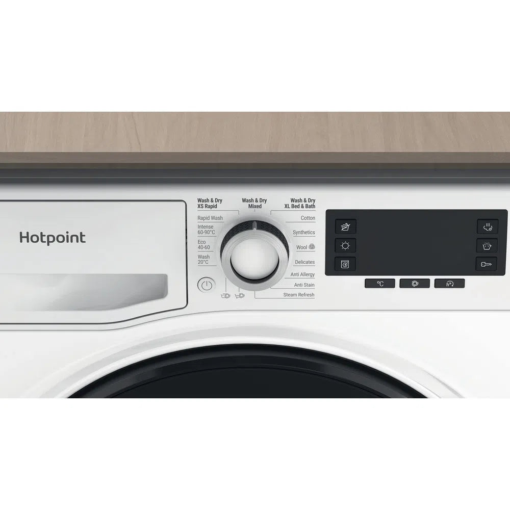 Hotpoint NDD10726DAUK 10+7kg 1400 Spin Washer Dryer White