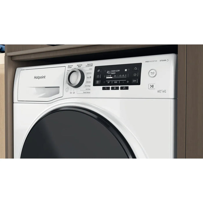 Hotpoint NDD8636DAUK 8+6kg 1400 Spin Washer Dryer White