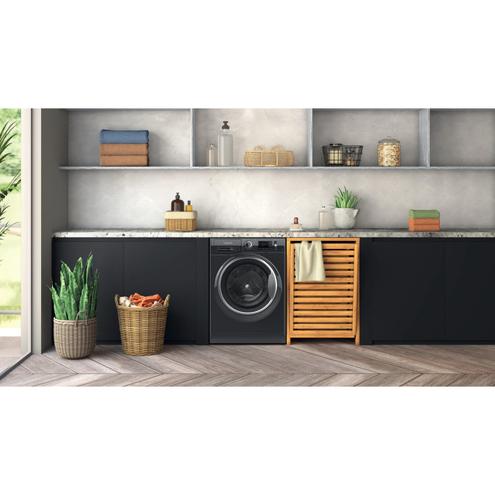Hotpoint NM11948BCAUK 9kg 1400 Spin Washing Machine Black Black
