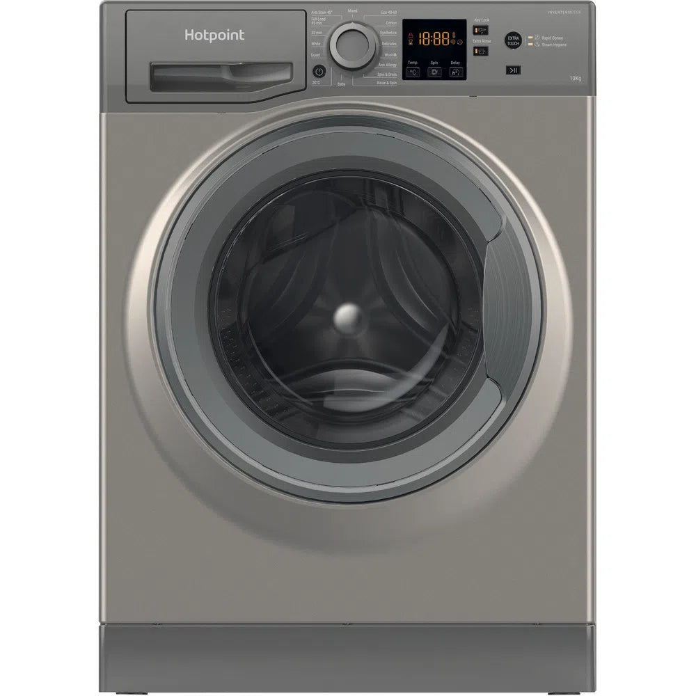 Hotpoint NSWM1045CGGUKN 10kg 1400 Spin Washing Machine Graphite Graphite