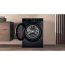 Hotpoint NSWM1046BSUK 10kg 1400 Spin Washing Machine Black Black