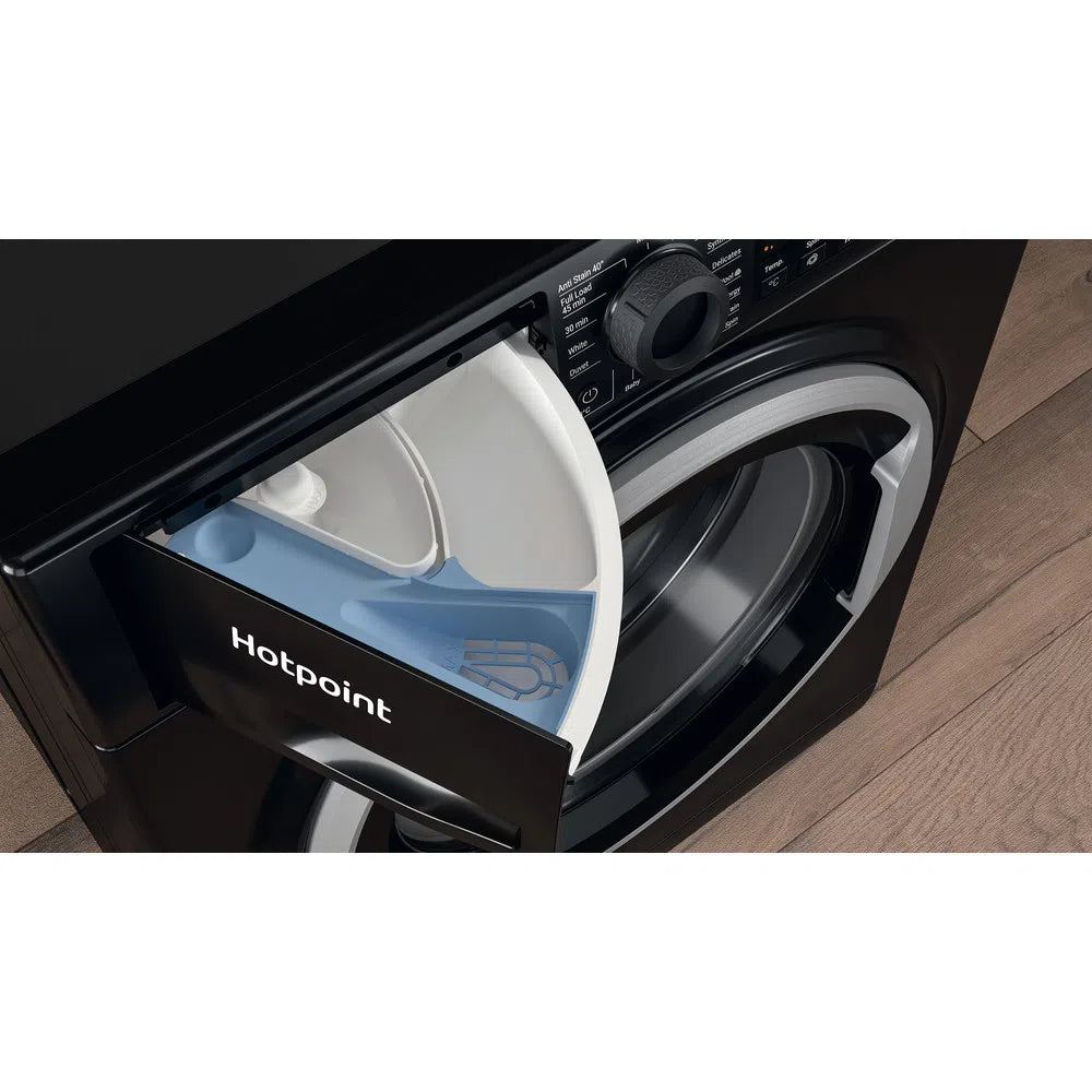 Hotpoint NSWM965CBSUKN 9kg 1600 Spin Washing Machine Black Black