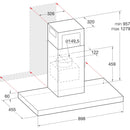 Hotpoint PHBS98CLTDK1 90cm cooker Hood Black