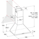 Hotpoint PHPC65FLMX 60cm Chimney Hood White
