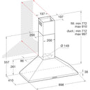 Hotpoint PHPN95FLMX1 Cooker Hood Stainless Steel