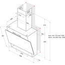 Hotpoint PHVP64FALK 60cm Angled Cooker Hood