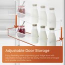 Hotpoint SH6 A2Q GR UK Freestanding Low Frost Tall Fridge with Bottle Rack Graphite SH6A2QGR