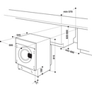 Indesit BIWDIL75148 7kg+5kg 1400 Spin Integrated Washer Dryer White