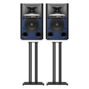 JBL 4309 High Performance Studio Monitor Bookshelf Speakers with JS-65 Stands Pair - Black