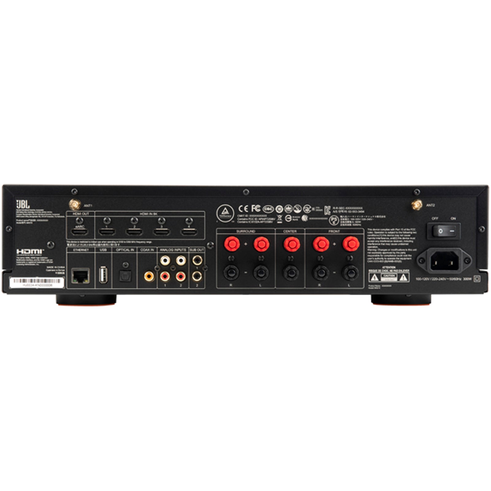 JBL MA510 5.2 Channel 8K AV Receiver White White