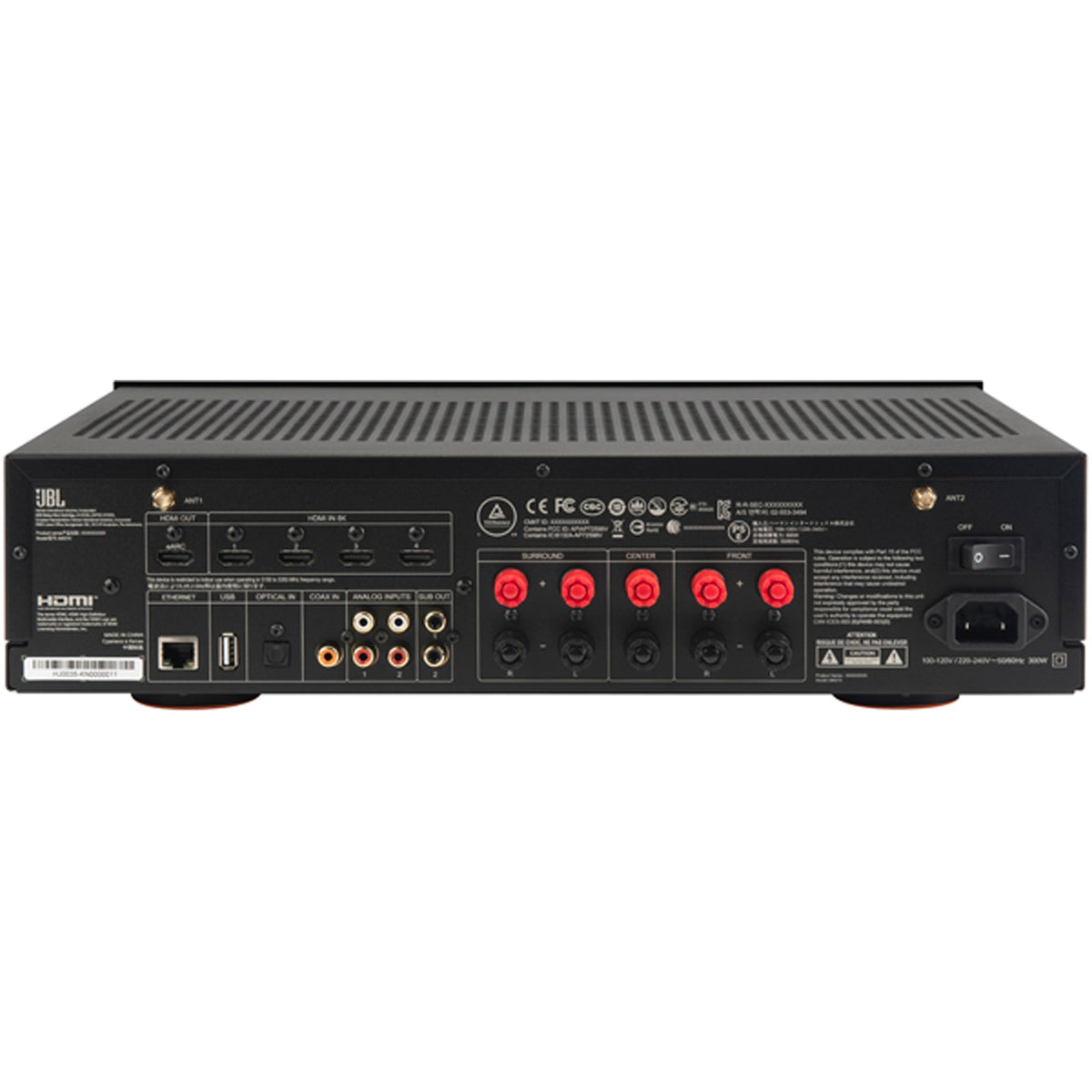 JBL MA510 5.2 Channel 8K AV Receiver White White