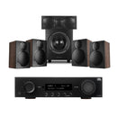 JBL MA510 5.2ch 8K AV Receiver with Wharfedale DX3 HCP 5.1 Walnut Speaker Package