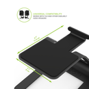 Kanto ORA 100W Powered Reference Desktop Speakers with Bluetooth & SE2 Speaker Stands Package Black Black