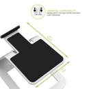 Kanto ORA 100W Powered Reference Desktop Speakers with Bluetooth & SE2 Speaker Stands Package White White