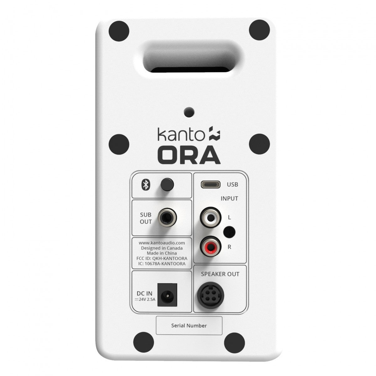 Kanto ORA 100W Powered Reference Desktop Speakers with Bluetooth & SE2 Speaker Stands Package White White