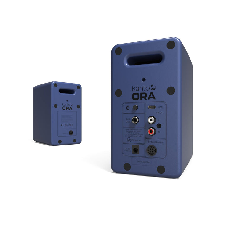 Kanto Ora Powered Reference Desktop Speakers with Bluetooth Indigo Indigo