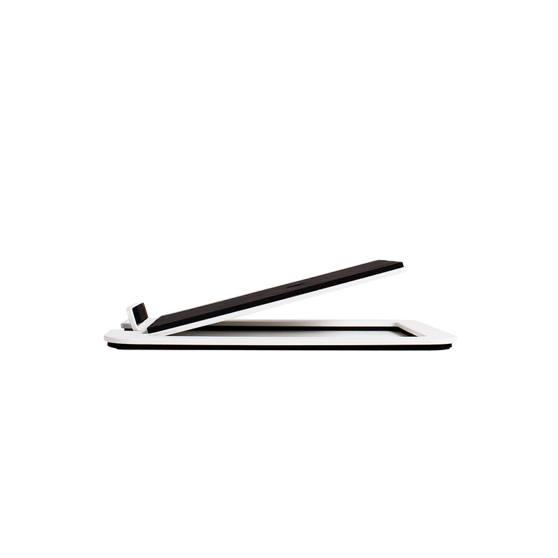 Kanto ORA4 140W Powered Reference Desktop Speakers with Bluetooth & S4 Tilted Speaker Stands White White