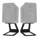 Kanto ORA4 140W Powered Reference Desktop Speakers with Bluetooth & SE4 Elevated Speaker Stands Black Black