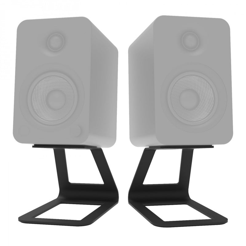 Kanto ORA4 140W Powered Reference Desktop Speakers with Bluetooth & SE4 Elevated Speaker Stands Black Black