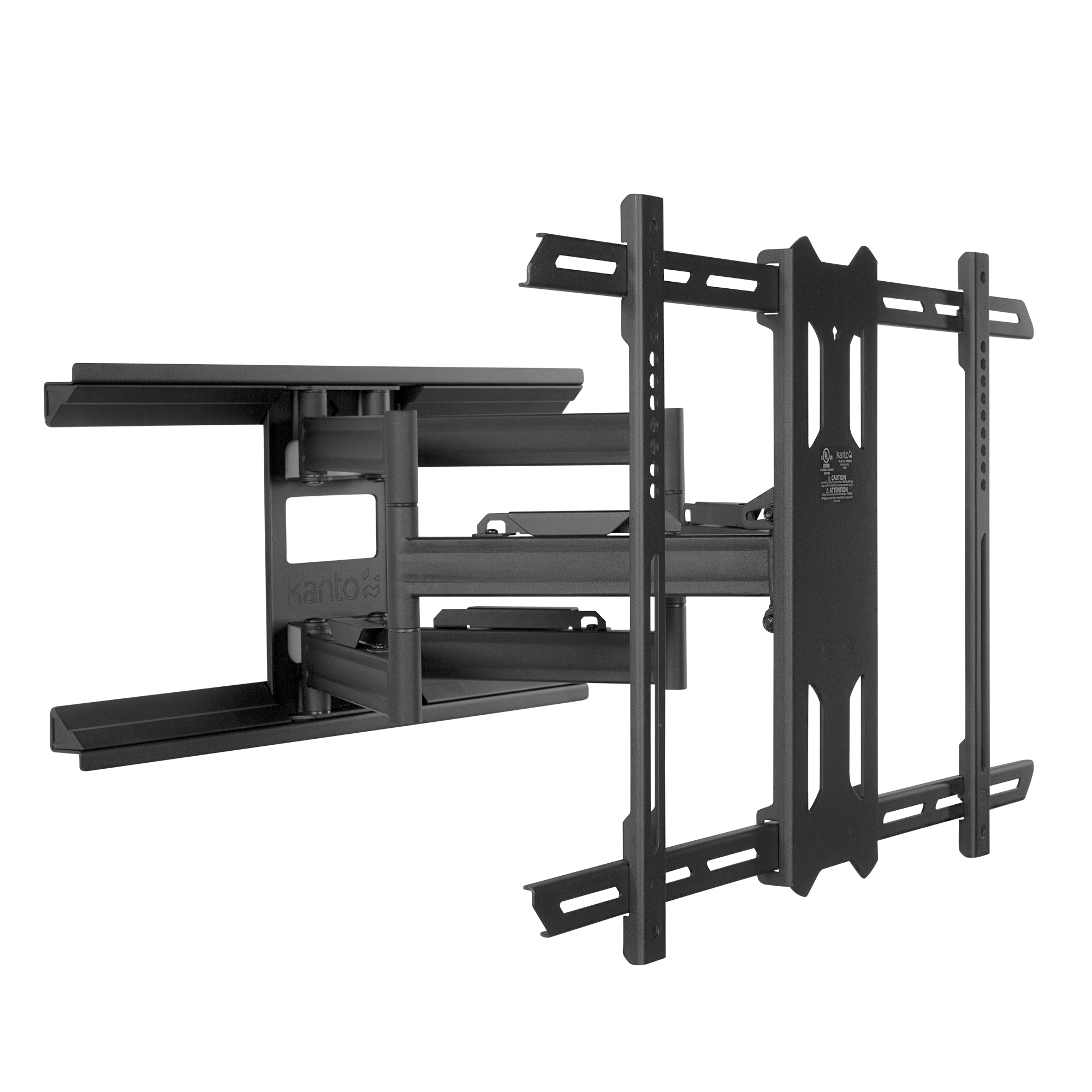 Kanto PDX650 Full Motion TV Wall Mount for 37 to 75 inch TVs Black