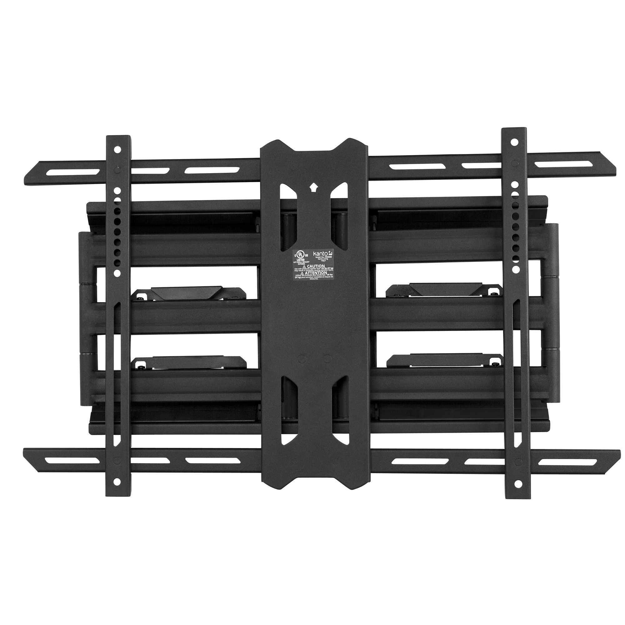 Kanto PDX650 Full Motion TV Wall Mount for 37 to 75 inch TVs Black