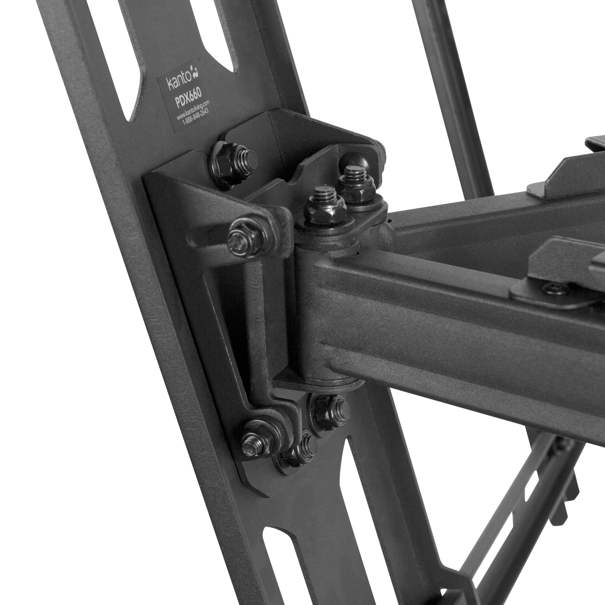 Kanto PDX650 Full Motion TV Wall Mount for 37 to 75 inch TVs Black