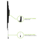 Kanto PF300 Fixed Low-profile TV Wall Mount for 32 to 90 inch TVs Black