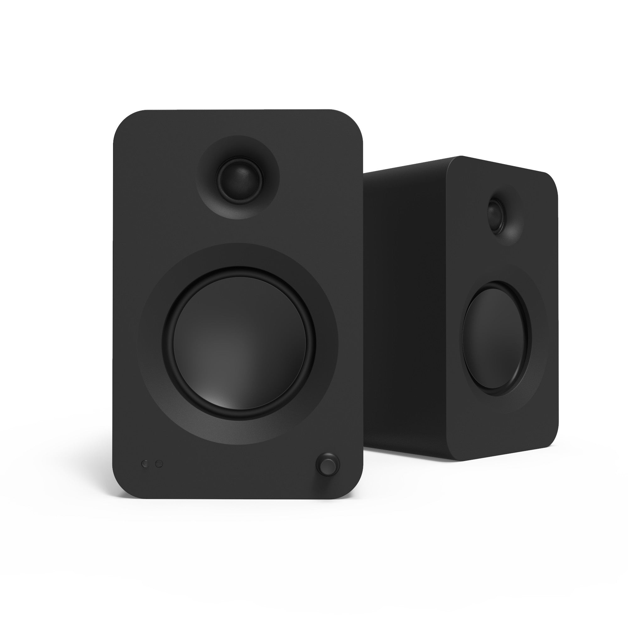 Kanto REN 200W Powered Bookshelf Speakers Pair with HDMI ARC USB-C and Bluetooth 5.3 - Matte Black Black