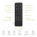 Kanto REN 200W Powered Bookshelf Speakers Pair with HDMI ARC USB-C and Bluetooth 5.3 - Matte Black Black