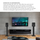 Kanto REN 200W Powered Bookshelf Speakers Pair with HDMI ARC USB-C and Bluetooth 5.3 - Matte Black Black