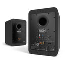 Kanto REN 200W Powered Bookshelf Speakers Pair with HDMI ARC USB-C and Bluetooth 5.3 - Matte Black Black