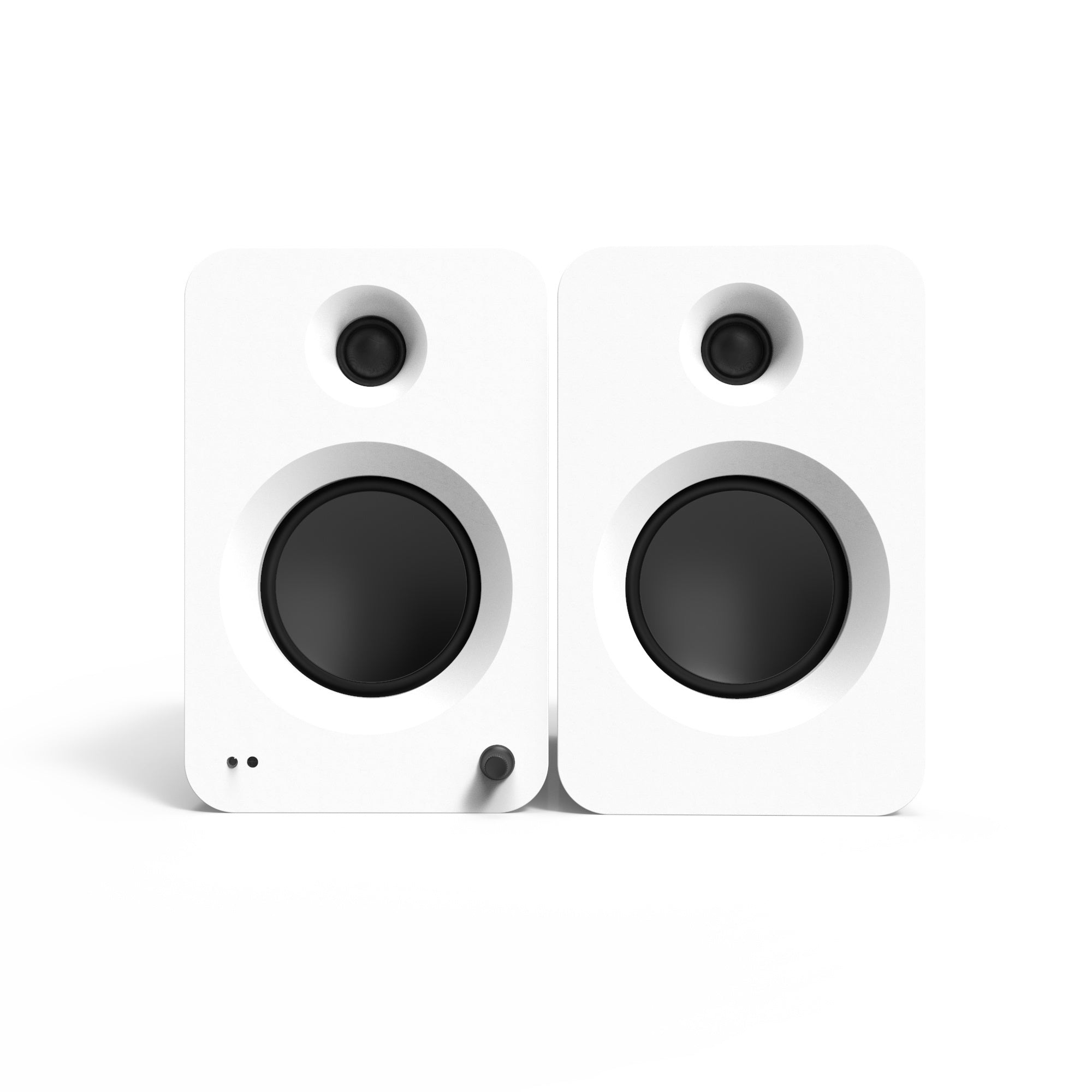 Kanto REN 200W Powered Bookshelf Speakers Pair with HDMI ARC USB-C and Bluetooth 5.3 - Matte White White