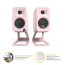 Kanto SE2 Small Elevated Desktop Speaker Stands Pink Pink