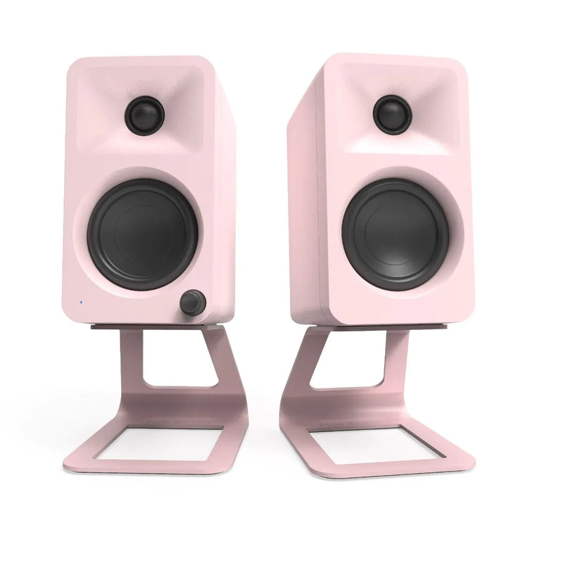 Kanto SE2 Small Elevated Desktop Speaker Stands Pink Pink