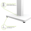 Kanto ST28 Speaker Stands Pair 28 Inch with MDF Base White White