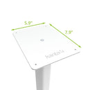 Kanto ST28 Speaker Stands Pair 28 Inch with MDF Base White White
