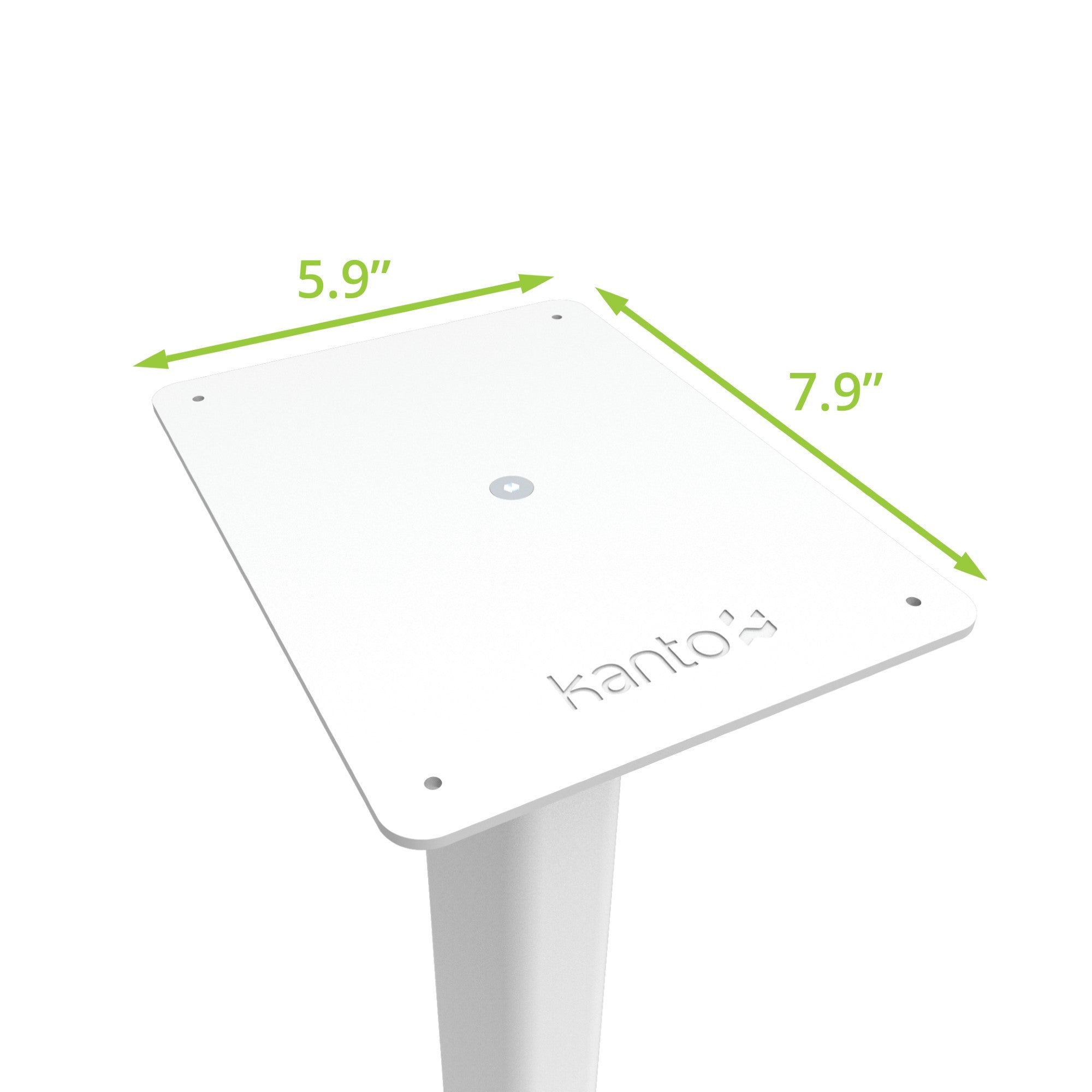 Kanto ST34 Speaker Stands Pair 34 Inch with MDF Base White White