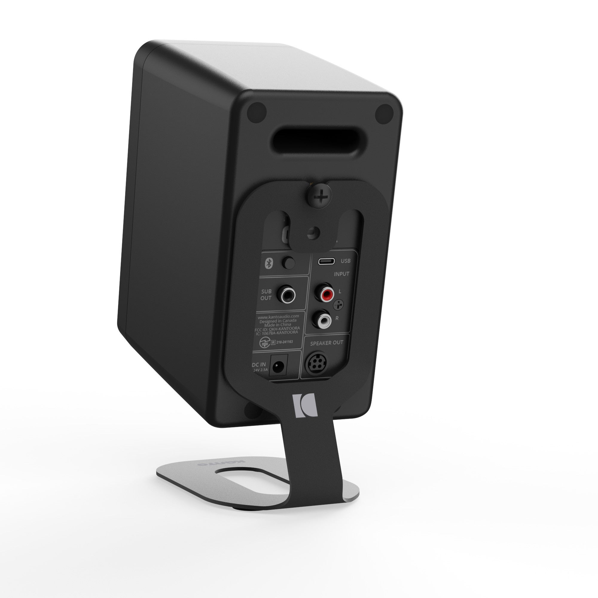 Kanto SU2 Rear-Mounted Desktop Stands for UKI and ORA Speakers Black black