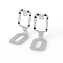 Kanto SU2 Rear-Mounted Desktop Stands for UKI and ORA Speakers White white