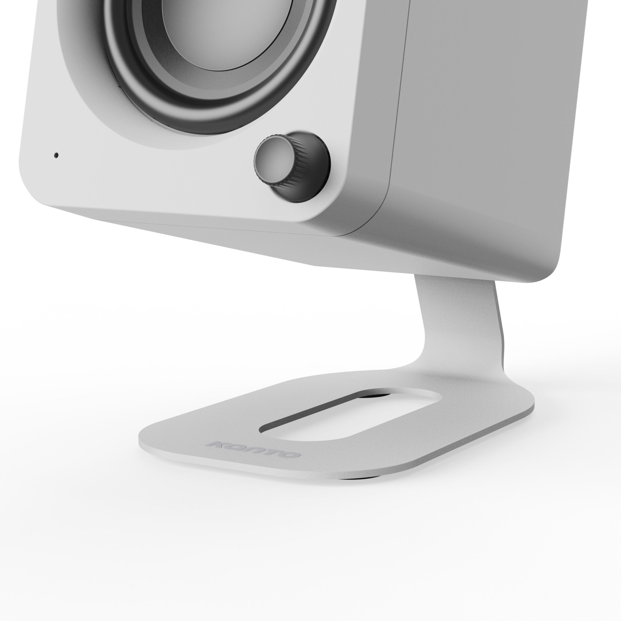 Kanto SU2 Rear-Mounted Desktop Stands for UKI and ORA Speakers White white