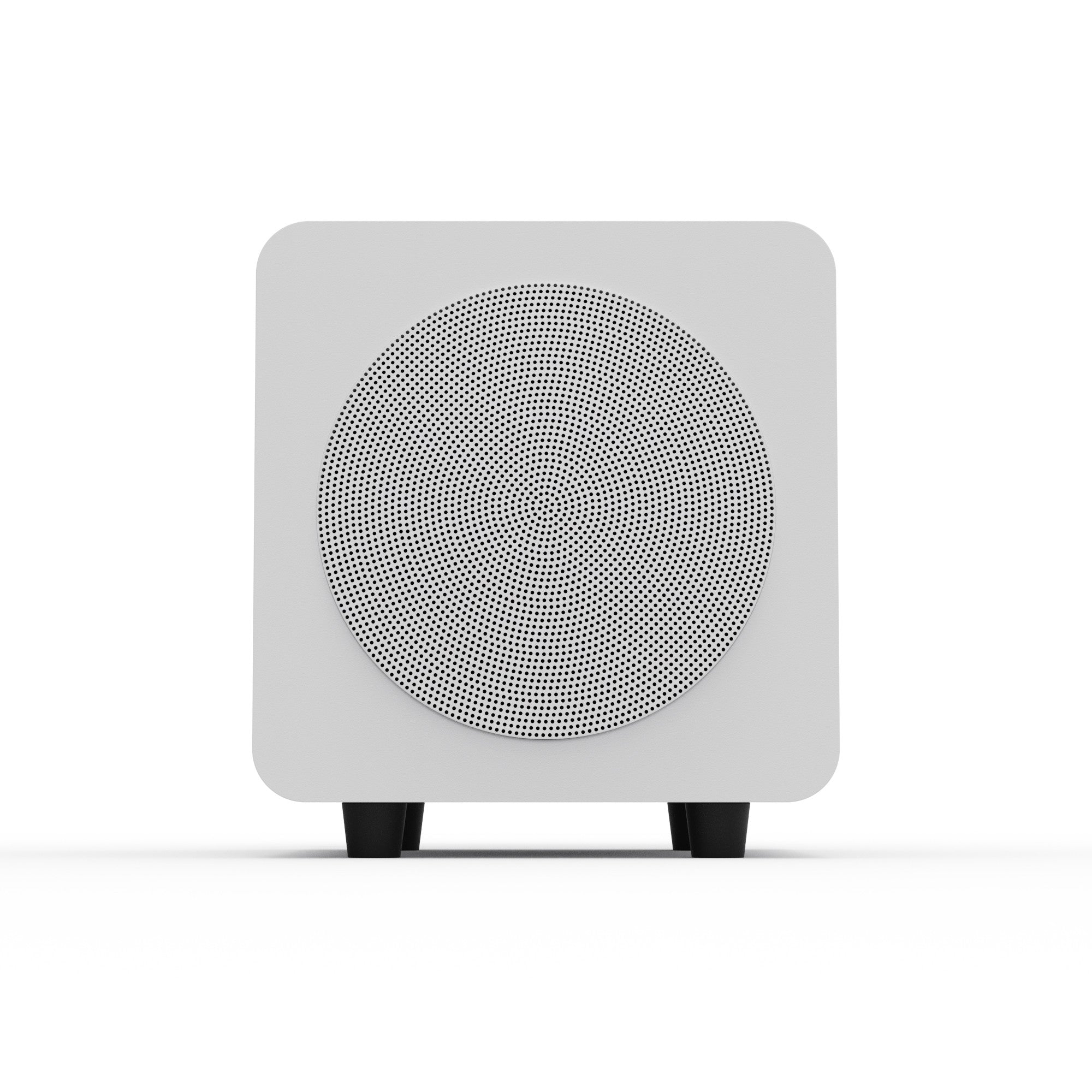 Kanto SUB6 200W 6 Inch Vinyl Subwoofer - Matte White with White Grill White with White Grill
