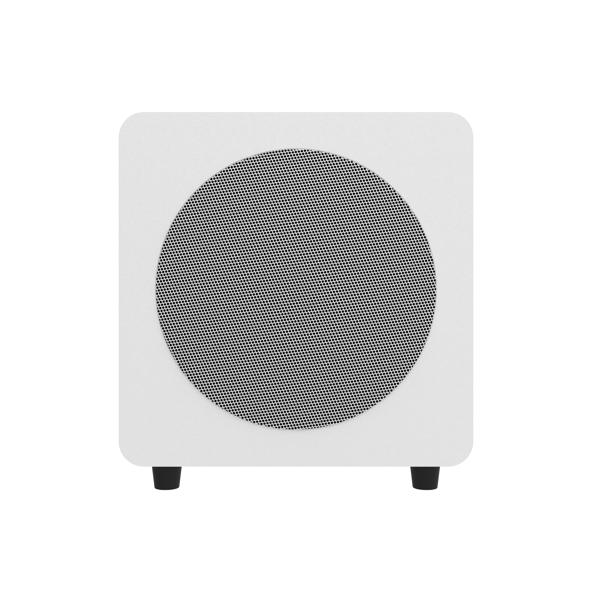 Kanto SUB8 Vinyl Subwoofer Matte White with White Grill White with White Grill